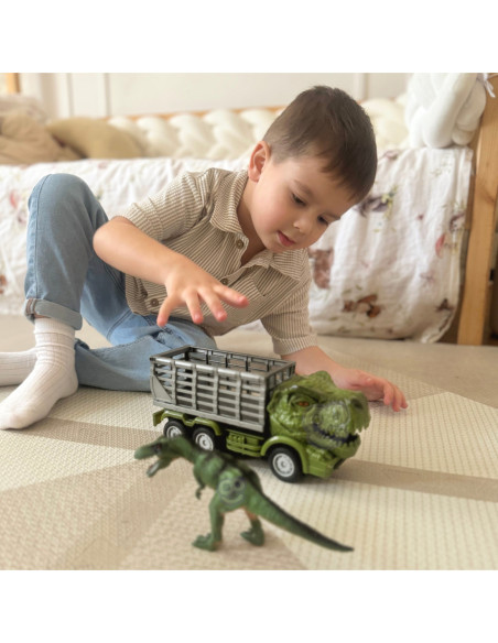 WOOPIE Samochód Zdalnie Sterowany RC Dinozaur Zielony + Figurka