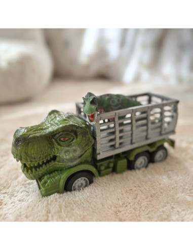 WOOPIE Samochód Zdalnie Sterowany RC Dinozaur Zielony + Figurka