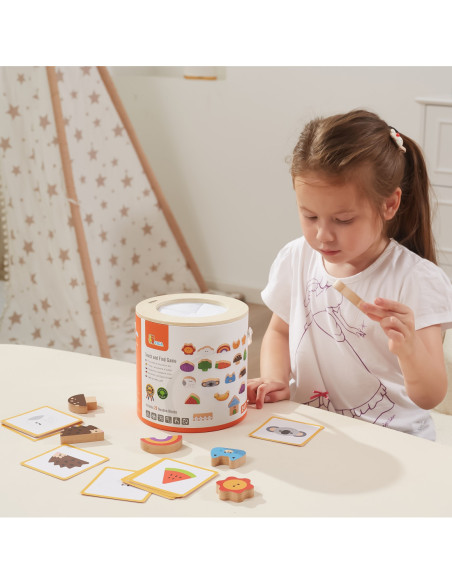 Viga Drewniana Gra W Ciemno Losowanie Wzorów