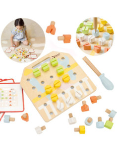 CLASSIC WORLD Wooden Manipulative Board Logic Puzzle