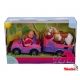 Simba Lalka Evi z koniem + jeep z przyczepa
