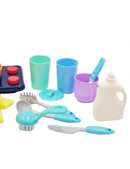 WOOPIE Zlewozmywak 2w1 Kuchnia dla Dzieci Różowa