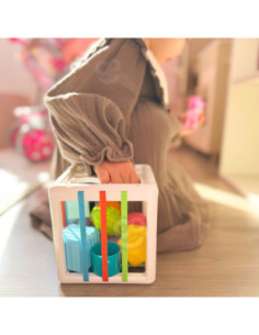 WOOPIE Elastyczna Kostka Sensoryczna Sorter dla Dzieci Kolorowe Kształty 11 el. 2