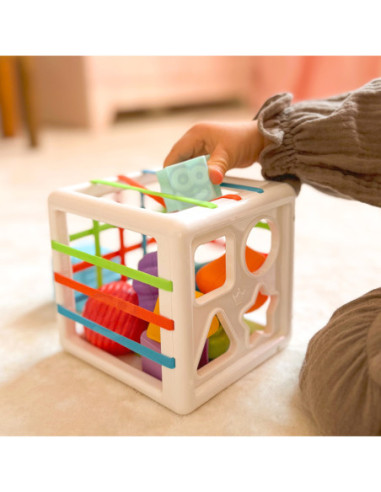 WOOPIE Elastyczna Kostka Sensoryczna Sorter dla Dzieci Kolorowe Kształty 11 el.