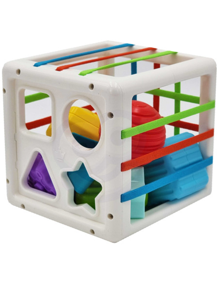 WOOPIE Elastyczna Kostka Sensoryczna Sorter dla Dzieci Kolorowe Kształty 11 el.