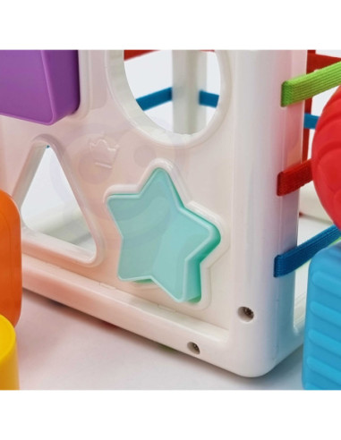 WOOPIE Elastyczna Kostka Sensoryczna Sorter dla Dzieci Kolorowe Kształty 11 el.