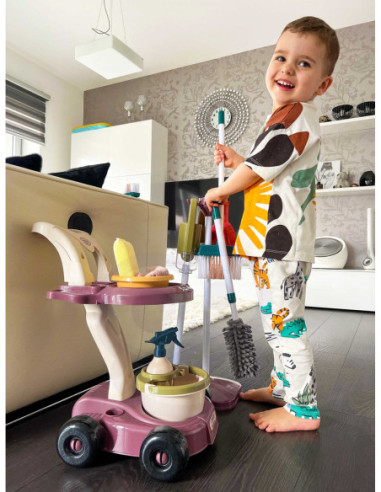 WOOPIE Zestaw do Sprzątania XXL Wózek 3w1