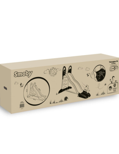 Zjeżdżalnia Ogrodowa Ślizg Wodny 230 cm Smoby Dla Dzieci