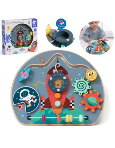 CLASSSIC WORLD Tablica Manipulacyjna Wielofunkcyjna 6w1 Podróżowanie