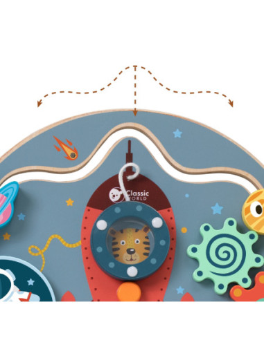 CLASSSIC WORLD Tablica Manipulacyjna Wielofunkcyjna 6w1 Podróżowanie