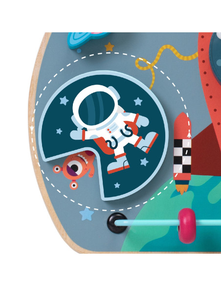 CLASSSIC WORLD Tablica Manipulacyjna Wielofunkcyjna 6w1 Podróżowanie