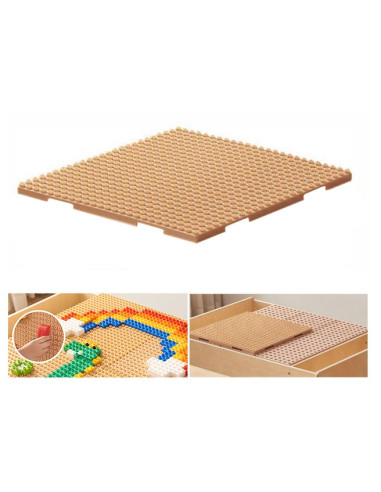MASTERKIDZ Drewniany Stół Edukacyjny + AKCESORIA STEM WALL + 135 Klocków