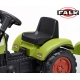 FALK Traktor CLAAS ARION zielony z przyczepą na pedały