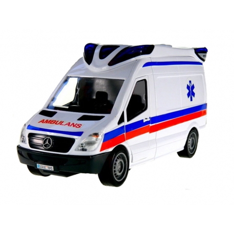 Dickie Samochody SOS Karetka Ambulans Światło Dźwięk 