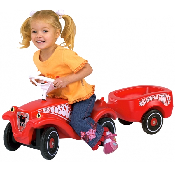 Przyczepka do jeździka bobby car czerwona