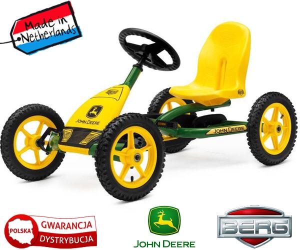 Gokart na pedały buddy john deere 3-8 lat do 50 kg