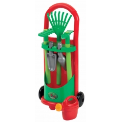 Smoby - Ecoiffier Zestaw narzędzi ogrodowych z wózkiem