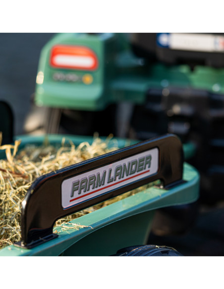 FALK Traktor Landini Niebieski na Pedały z Przyczepką od 3 Lat