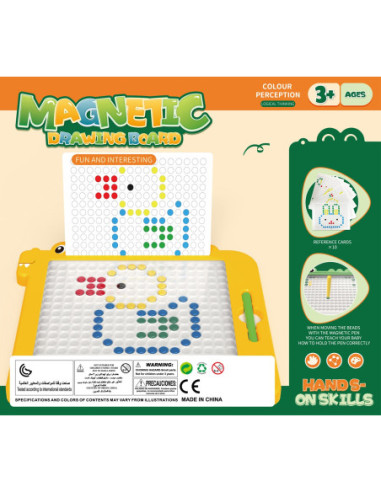 WOOPIE Tablica Magnetyczna dla Dzieci Montessori MagPad Dinozaur