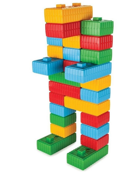 WOOPIE Klocki Konstrukcyjne Zestaw z Samochodzikiem 43 el.
