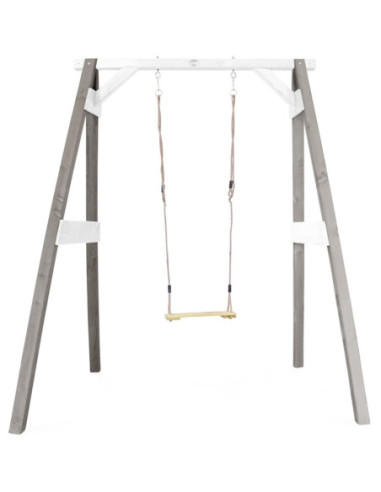 Drewniana Huśtawka z Siedziskami Axi Szary Plac Zabaw