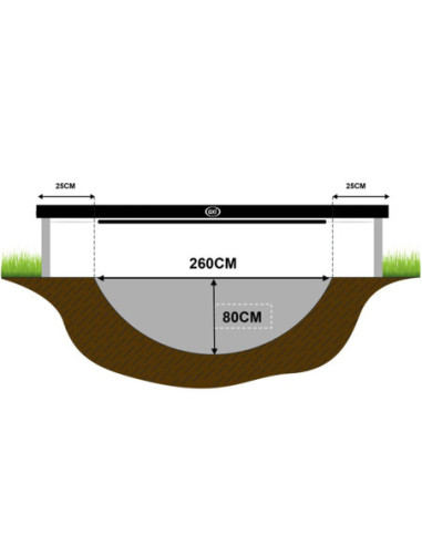 Axi Trampolina Bostonn 305 cm + Siatka