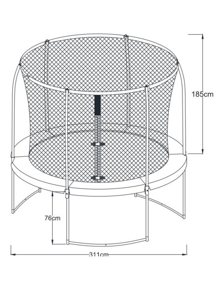 Axi Trampolina Bostonn 305 cm + Siatka