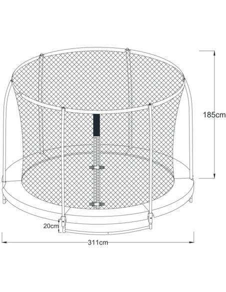 Axi Trampolina Bostonn 305 cm + Siatka