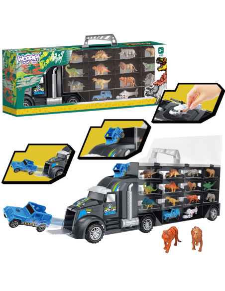 WOOPIE Samochód Transporter Dinozaury Ciężarówka