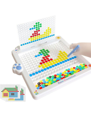 WOOPIE Tablica Magnetyczna dla Dzieci Montessori MagPad Królik