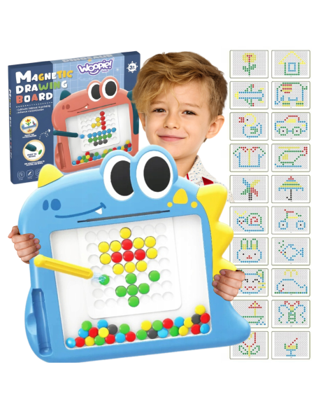 WOOPIE Tablica Magnetyczna dla Dzieci Montessori MagPad Dinozaur