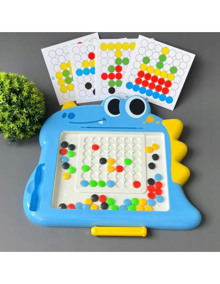 WOOPIE Tablica Magnetyczna dla Dzieci Montessori MagPad Dinozaur