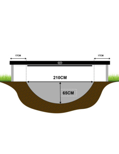 Axi Trampolina Bostonn 244 cm + Siatka