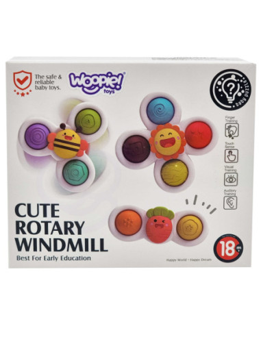 WOOPIE Spiner Zabawka Sensoryczna Edukacyjna 3w1