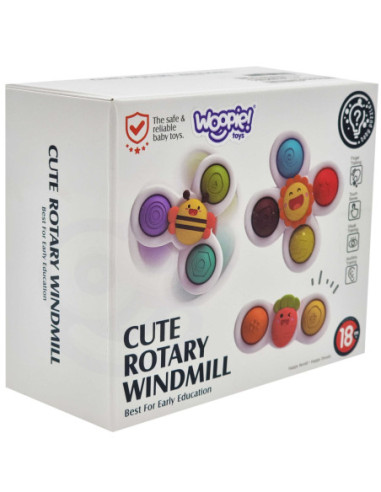 WOOPIE Spiner Zabawka Sensoryczna Edukacyjna 3w1