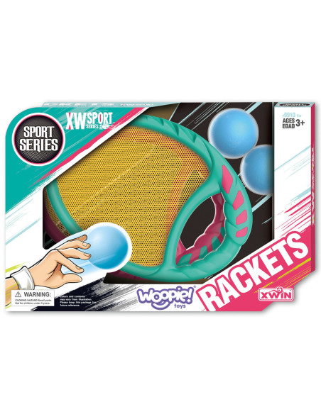 WOOPIE Gra Zręcznościowa CATCH BALL 2 Paletki + 2 Piłki