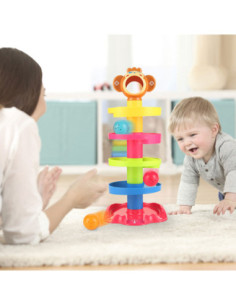 WOOPIE Kulodrom Tor Kulkowy Zestaw Spirala + 3 Kulki 2