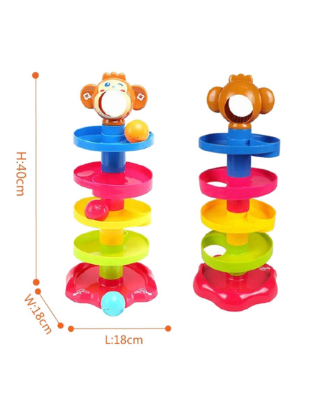 WOOPIE Kulodrom Tor Kulkowy Zestaw Spirala + 3 Kulki