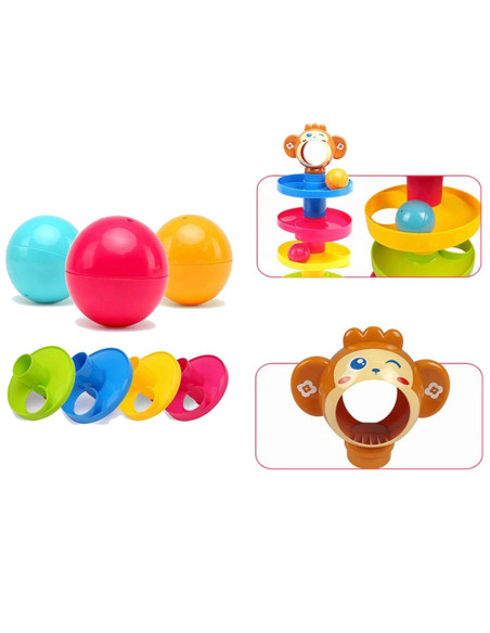 WOOPIE Kulodrom Tor Kulkowy Zestaw Spirala + 3 Kulki