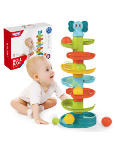 WOOPIE Kulodrom Tor Kulkowy Zestaw Spirala + 3 Kulki