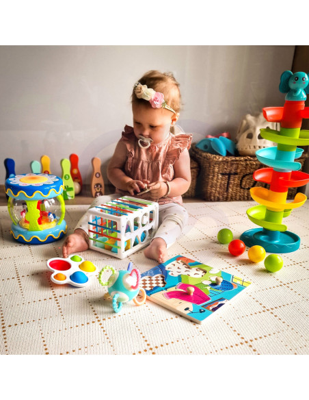 WOOPIE Kulodrom Tor Kulkowy Zestaw Spirala + 3 Kulki