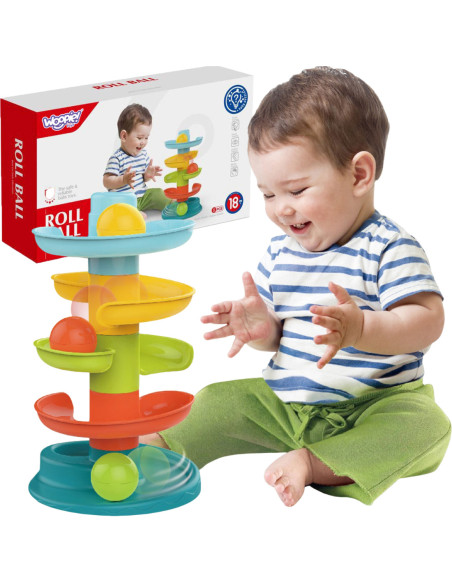 WOOPIE Kulodrom Tor Kulkowy Zestaw Spirala + 3 Kulki