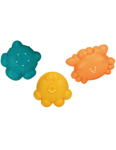 WOOPIE Zestaw Wiaderko Składane z Grabkami Łopatką Foremki Niebieskie