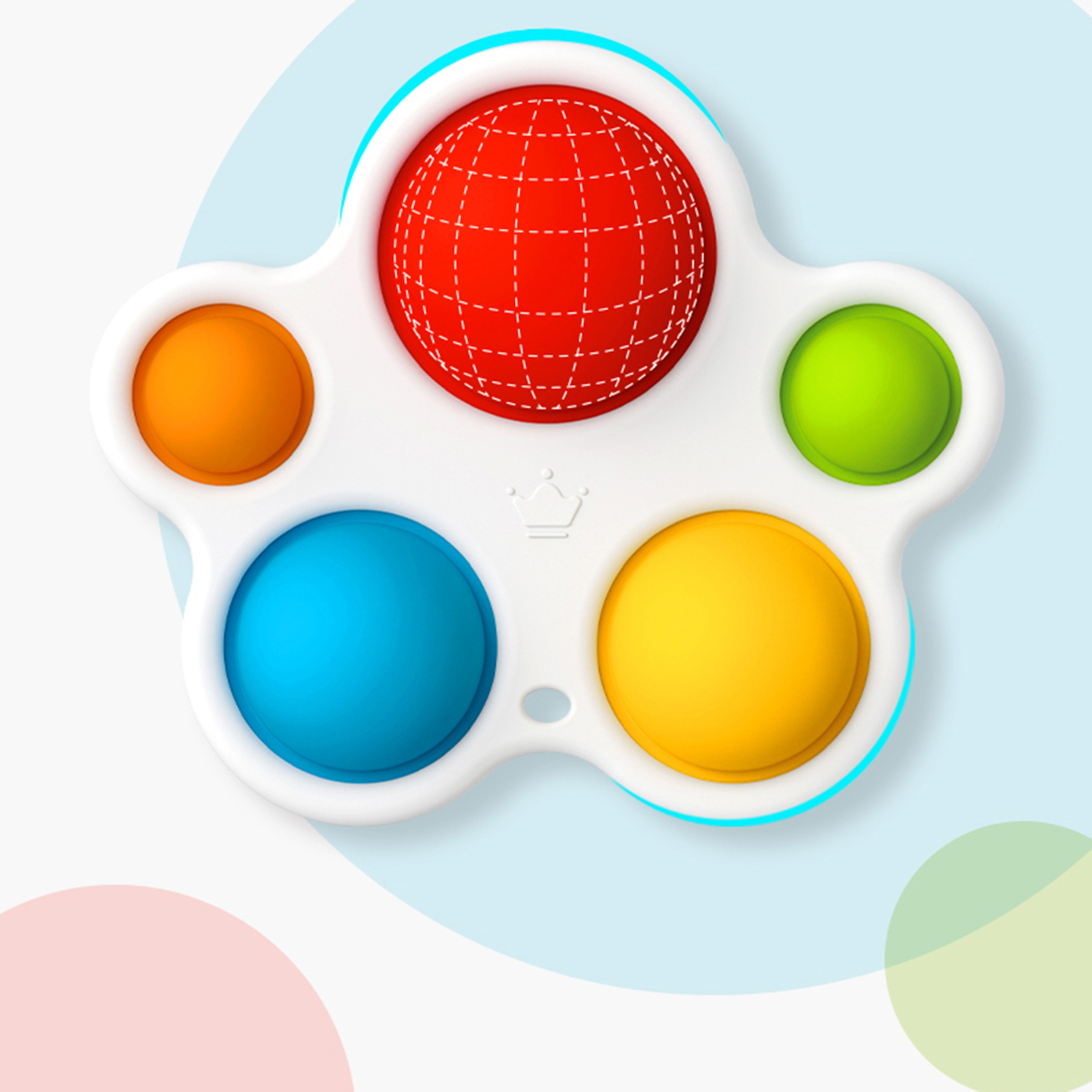 Zabawka sensoryczna gryzak antystresowy pop it montessori - 14 z 16