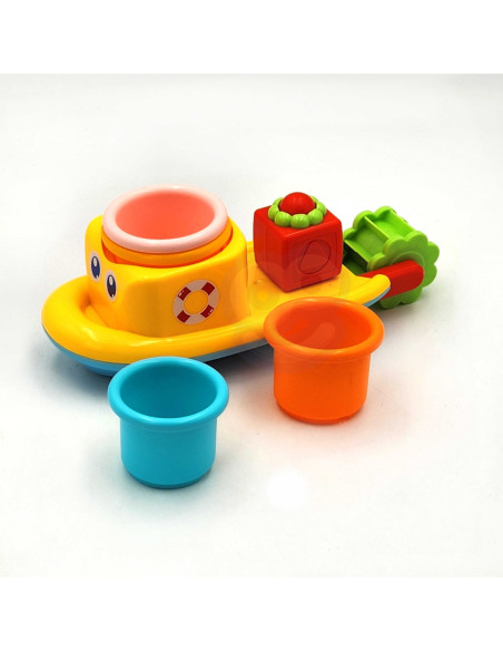 WOOPIE Zabawka Wodna Statek Wieloryb Kubeczki Przelewowe