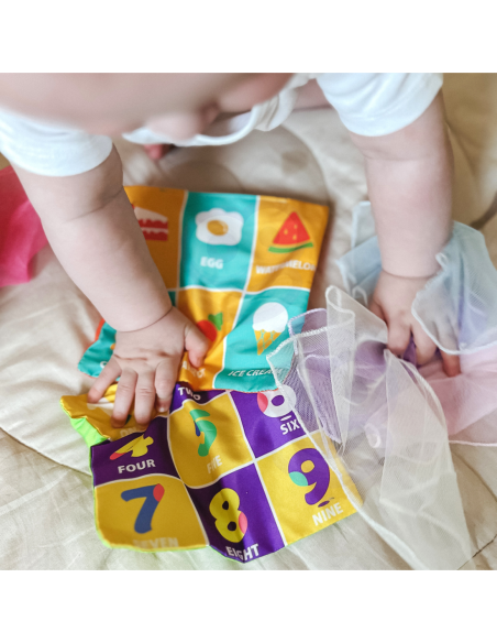WOOPIE Zabawka Edukacyjna Sensoryczna Pani Metka Pudełeczko Chusteczek