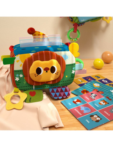 WOOPIE Zabawka Edukacyjna Sensoryczna Pani Metka Pudełeczko Chusteczek