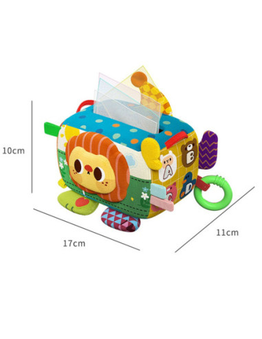 WOOPIE Zabawka Edukacyjna Sensoryczna Pani Metka Pudełeczko Chusteczek