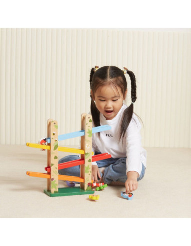 VIGA Drewniana Zjeżdżalnia dla zwierzątek Dżungla