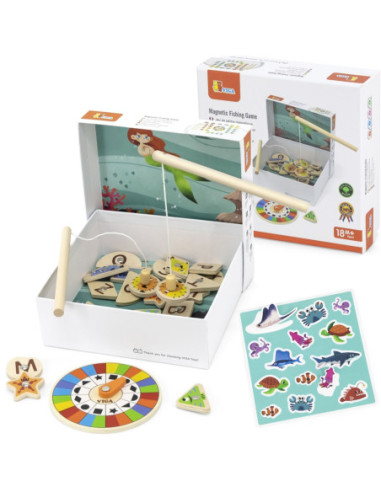 VIGA Gra Zestaw Magnetyczny Do Łowienia Rybek